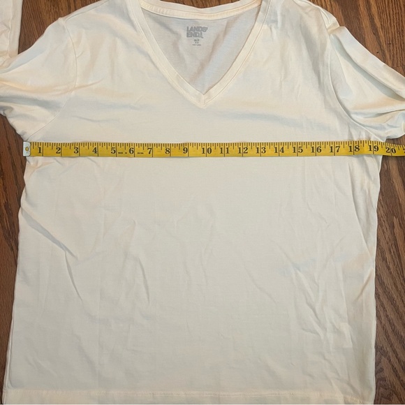 Lands End Long Sleeve Cotton V-neck Tees - Picture 10 of 10